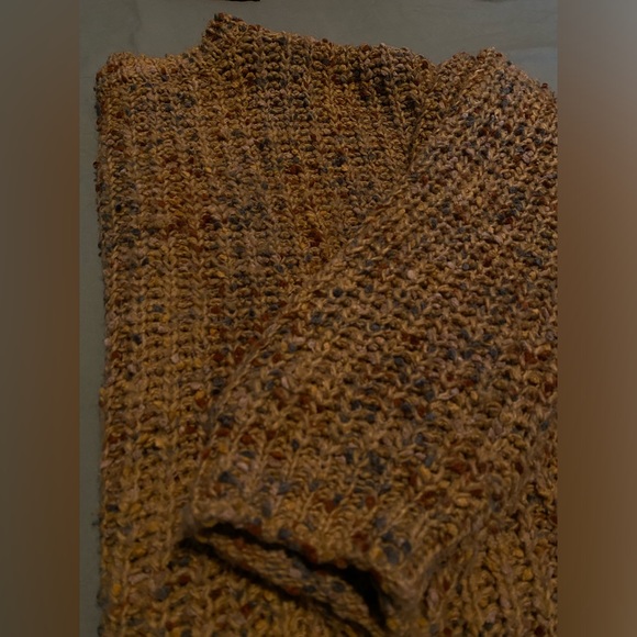 Full Tilt Sweaters - Brown Multicolored Loose Cozy Sweater